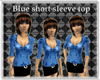 G| Blue short sleeve top