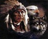 Indian/wolf/eagle