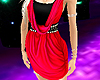 *T* Red Grecian Dress