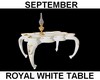 (S) White Golden Table