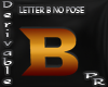 letter B no pose