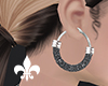 black earrings|IRIS