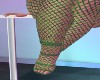 Green Fishnet Heels