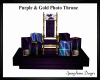 Purp & Gold Photo Throne