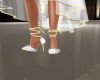 (S)Golden flower shoes