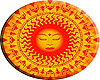 Indian Sun Sticker