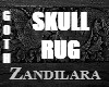 /Z/Black Skull Rug