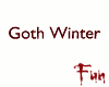 FUN Goth Winter text 3D