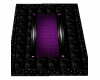 black/purple rug