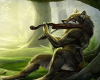 Violin Playing Wolf
