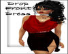 ~B~ Drop Front Dress Red