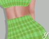 Y| Green Plaid Skirt
