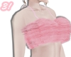 3! Pink Fur Bra