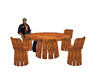 Wood Table Chairs