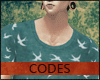 C | Teal Swallow Tee