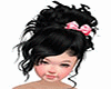 black Crissy bun /pink