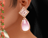 Gold Earring & Pink