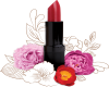 Lipstick & flowers