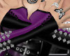 dom gloves purple black
