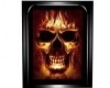 Flameing skull pic