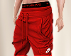T-  Cargo Joggers red