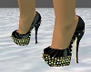 Black Spiked Heels