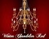 Winter Chandelier Red