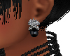 *D*Black pearl earrings