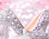 Silver heels background