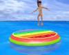 rainbow water trampoline