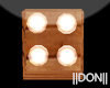 ◘ Signage wooden Lamp