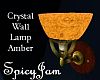 Crystal Wall Lamp Amber