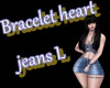 Bracelet Heart jeans L