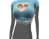 Lace Blouse Blue