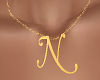 "N" Letter Necklace F