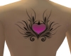 PINK Heart Back Tattoo F