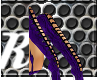 purple snake skin boots