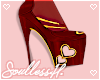 Cupid Red Gold Heel