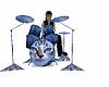 drummer cat drum set