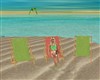 3 BAMBOO DECK CHAIRS