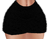 P* black fuzzy skirt