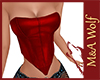 MW- Red Leather Corset