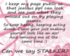 Stalker Sticker