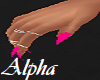 A! PinkNailsW/Rings