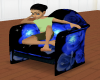 blue rose lounger chair