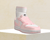 White & Pink Sneakers