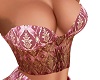 *Red Brocade Bustier*