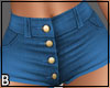 Blue Button Shorts