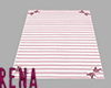 Pink White Bow Rug