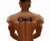 Chuck Upper Back Tattoo